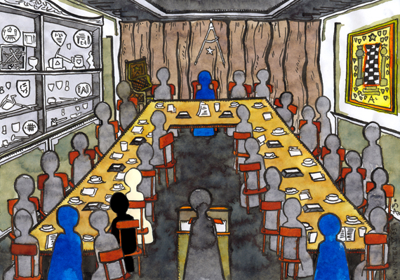 Visit to the Freemasons, Amsterdam